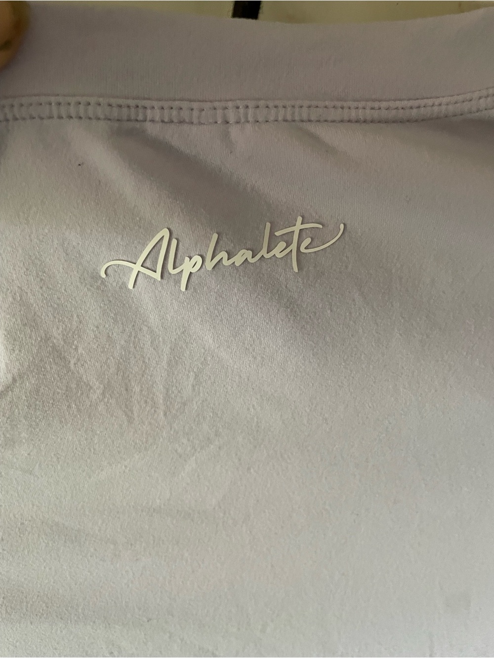 Alphalete Lavender Cropped Long-Sleeve Active Top - Picture 7 of 8